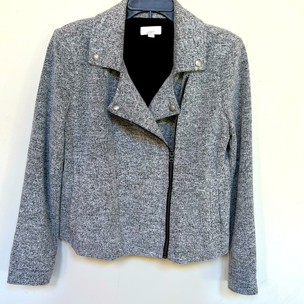 Soft wool Moto style jacket from LOFT size M